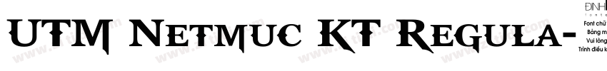 UTM Netmuc KT Regula字体转换